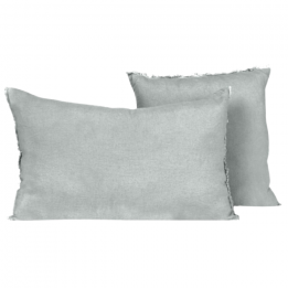 Housse de coussin frangée...