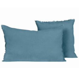 Housse de coussin frangée...