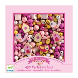 Perles en bois "Oiseaux"