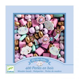 Perles en bois "Arc-en-ciel"