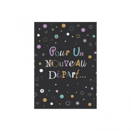 Carte double "Nouveau départ"