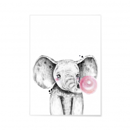 Affiche A3 "Bulle éléphant...