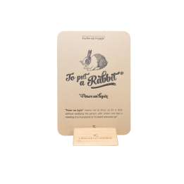 Carte postale "Poser un lapin"