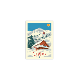 Carte postale les Alpes "Le...