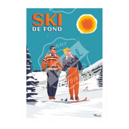 Affiche "Ski de fond"