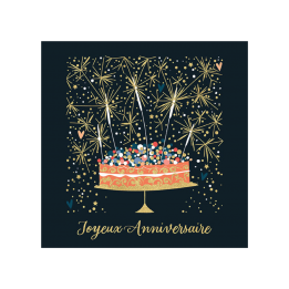 Carte gâteau "Joyeux...