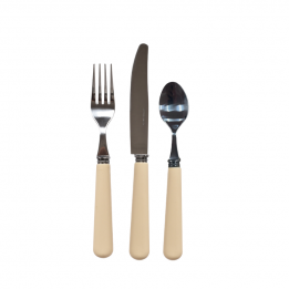 Set couverts en inox "Ivoire"