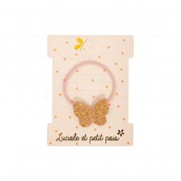 Élastique "Papillon glitter"