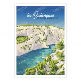 Affiche "Les calanques"
