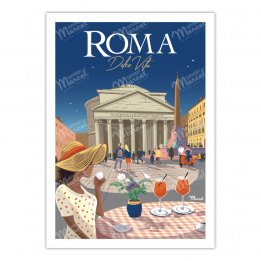 Affiche "Rome dolce vita"