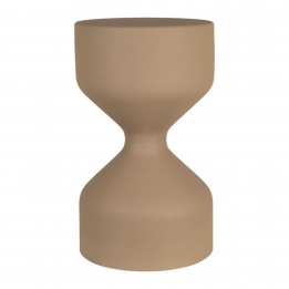 Bout de canapé en fer beige...