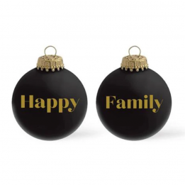 Boule de Noël "Happy...