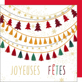 Carte de noël "Joyeuses fêtes"