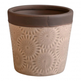 Pot en céramique gris