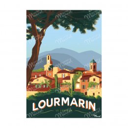 Affiche A3 "Lourmarin"