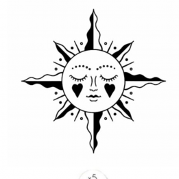 Tatouage éphémère "Visage...