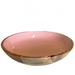 Saladier XL rose en bois de...
