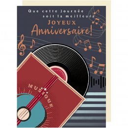 Carte vinyle XL "Joyeux...