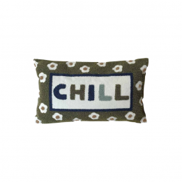 Coussin "Chill" vert - 30x50