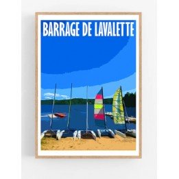 Affiche Barrage de Lavalette