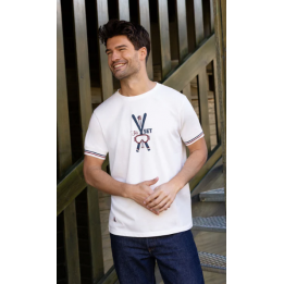 Tee-shirt ski crème - L