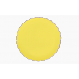 Assiette good morning jaune