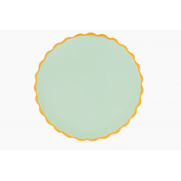 Assiette good morning bleu