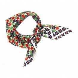 Mini foulard "capucine marine"