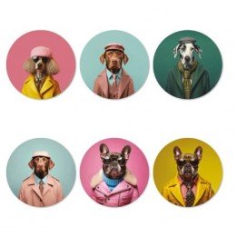 Dessous de verres chiens