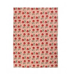 Torchon jardin rouge