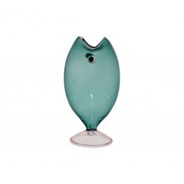 Vase poisson bleu