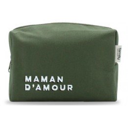 Trousse olive "Maman d'amour"