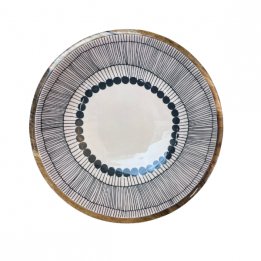 Saladier noir et blanc - 25cm