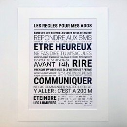 Affiche "Les règles pour...