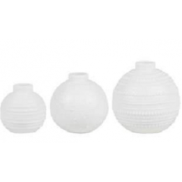 Set de 3 vases en porcelaine