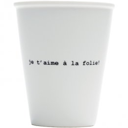 Mug "je t'aime à la folie"